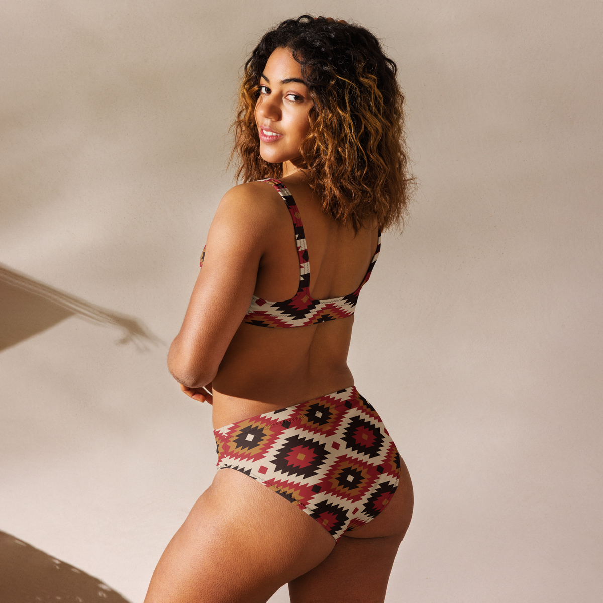Baha Ranch Yeehaw Rust Aztec Bikini
