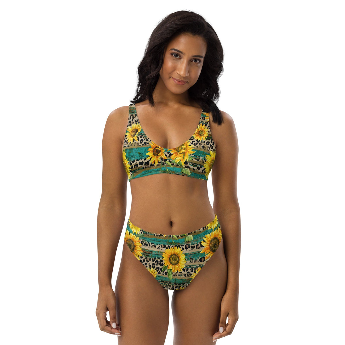 Baha Ranch Yeehaw Leopard & Sunflower Bikini
