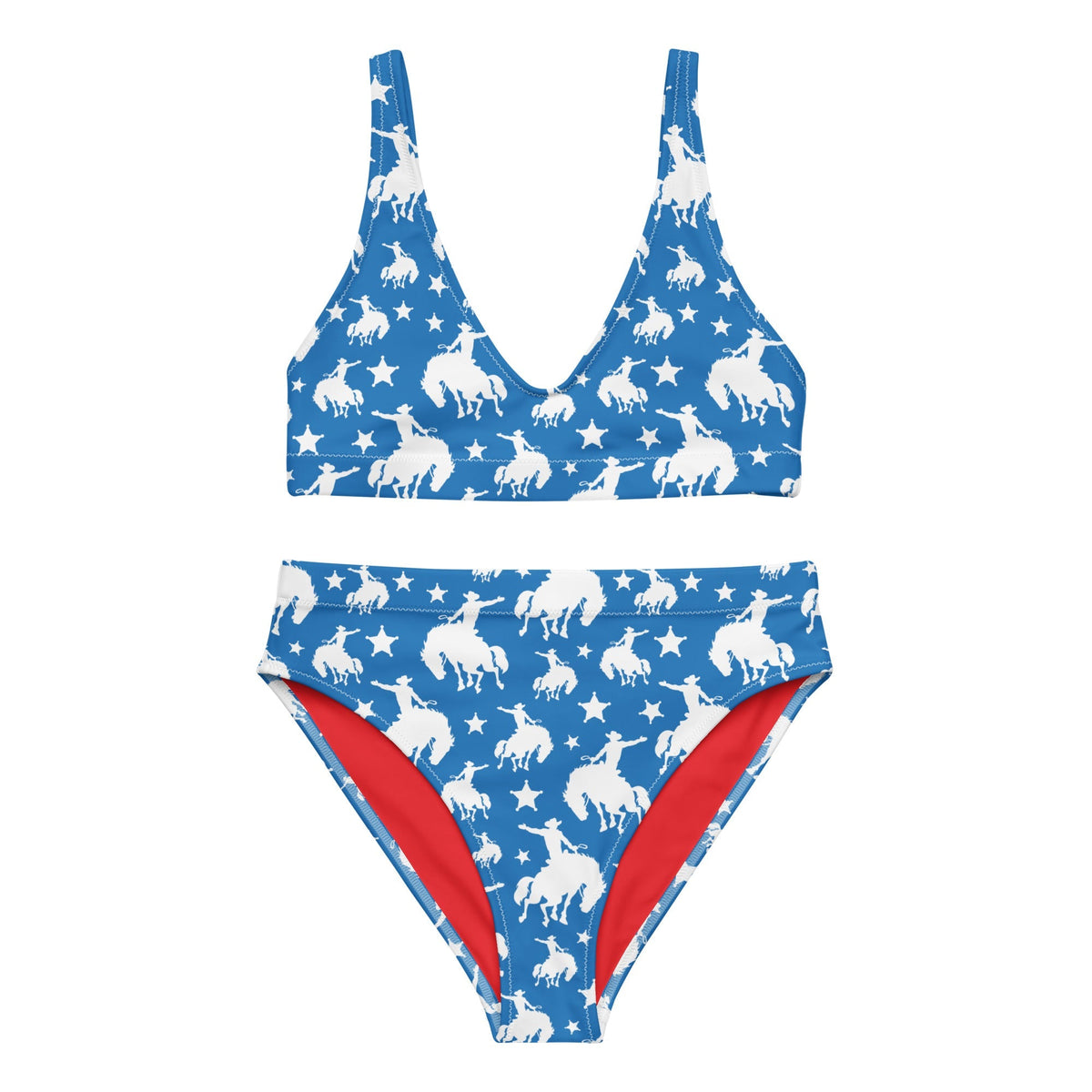Baha Ranch Yeehaw Blue Rodeo Cowboy Bikini