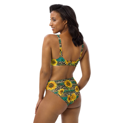 Baha Ranch Yeehaw Leopard & Sunflower Bikini