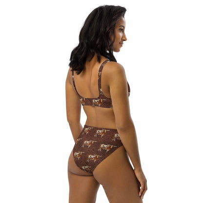 Baha Ranch Yeehaw Leather & Longhorns Bikini
