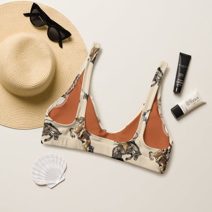 Baha Ranch Yeehaw Vintage Cowgirl Bikini Top