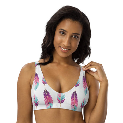 Baha Ranch Yeehaw Boho Feather Bikini Top