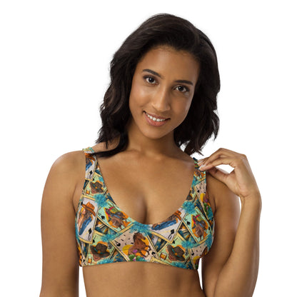 Baha Ranch Yeehaw Feelin' Lucky Cowgirl Bikini Top