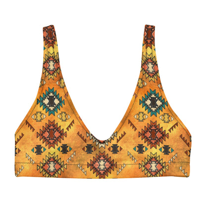 Baha Ranch Yeehaw Golden Aztec Bikini Top