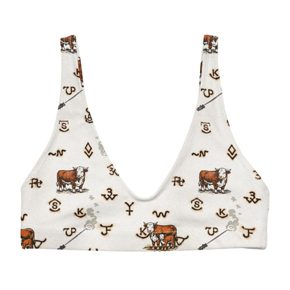 Baha Ranch Yeehaw Hereford Brands Bikini Top