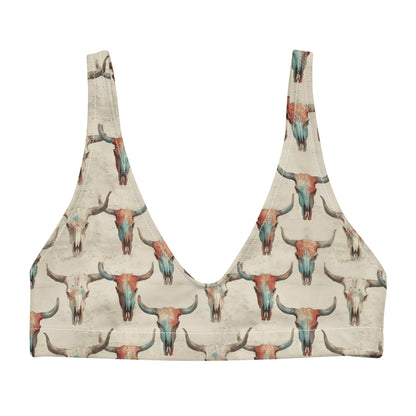 Baha Ranch Yeehaw Bullhead Skulls Bikini Top