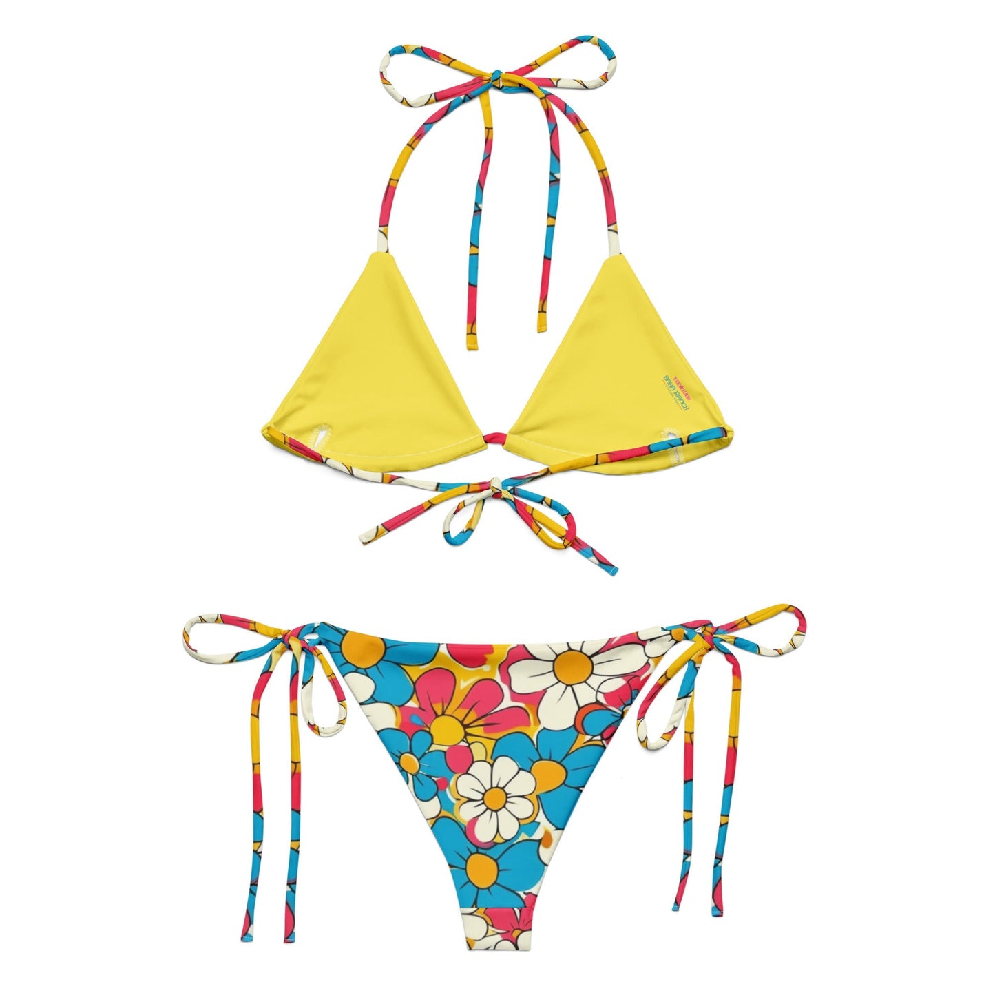 Baha Ranch Yeehaw Flower Child Retro String Bikini