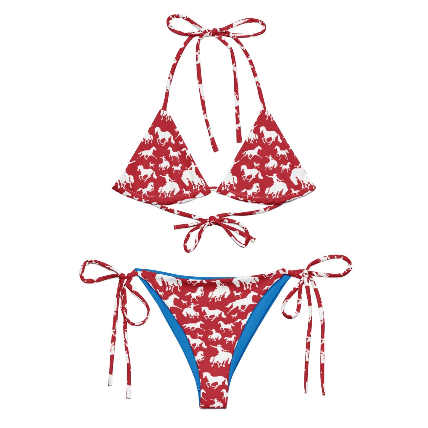 Baha Ranch Yeehaw Red Rodeo Cowboy String Bikini