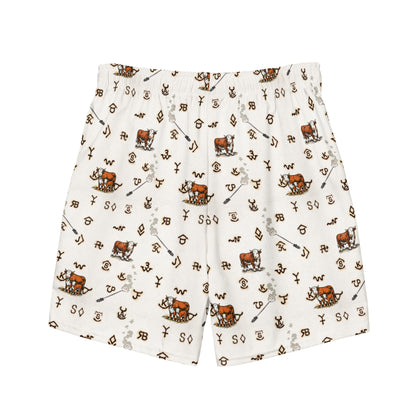 Baha Ranch YEEHAW Hereford Brands Swim Trunks