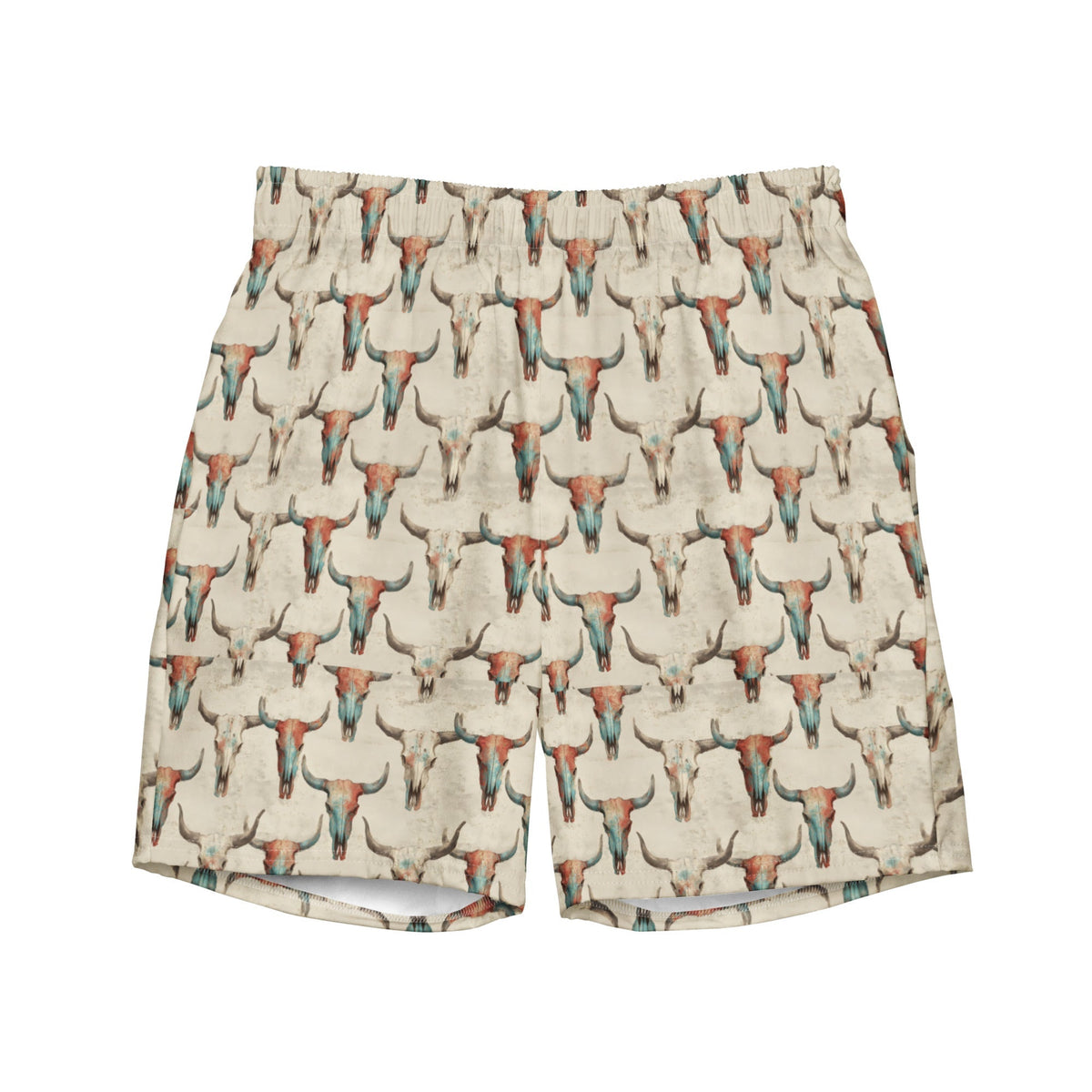 Baha Ranch Bullhead Skull Swim Trunks
