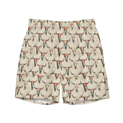 Baha Ranch Bullhead Skull Swim Trunks