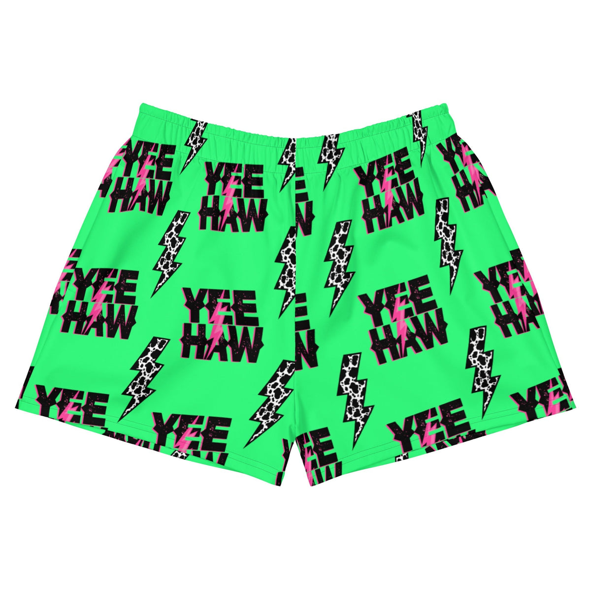 Baha Ranch Neon Yeehaw Women’s Athletic Shorts