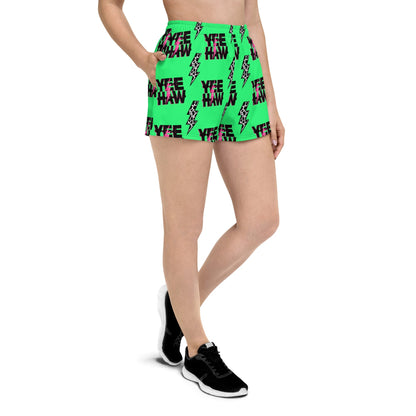 Baha Ranch Neon Yeehaw Women’s Athletic Shorts