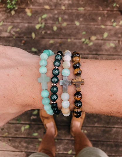 Elevated Faith Amazonite Cross