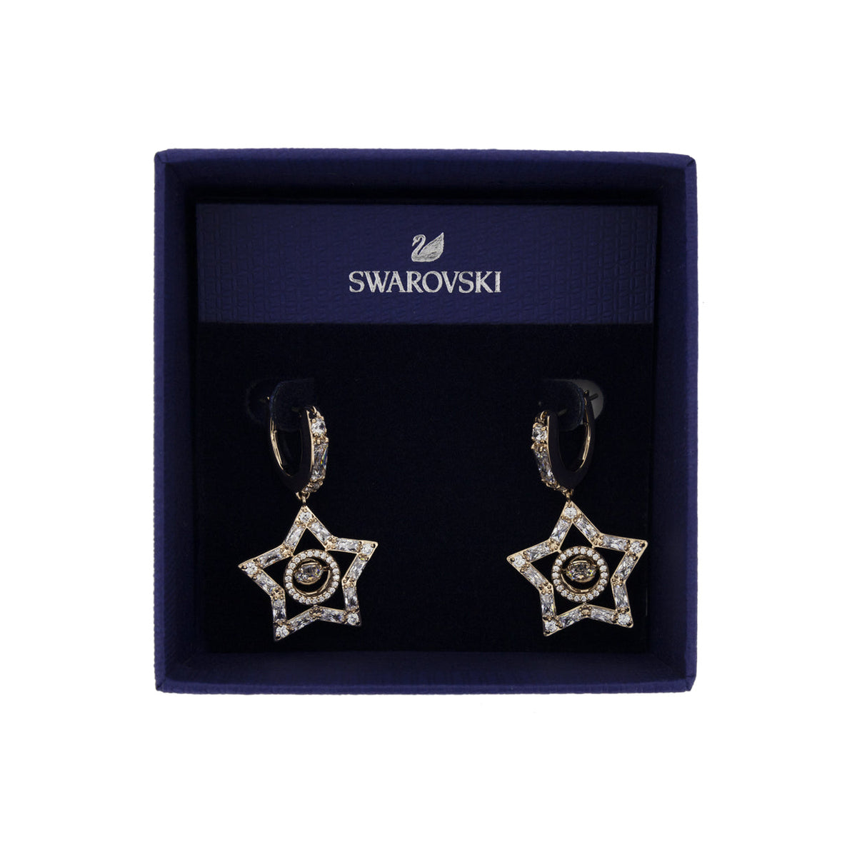 Swarovski Rose Gold Star Earrings 5617769