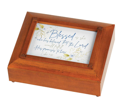 Jewelry Box Blessed Is She Luke 1:45