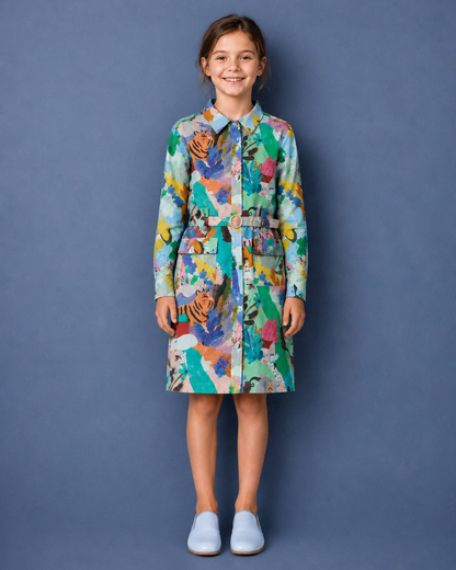 Aqua Tiger Dress
