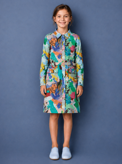 Aqua Tiger Dress