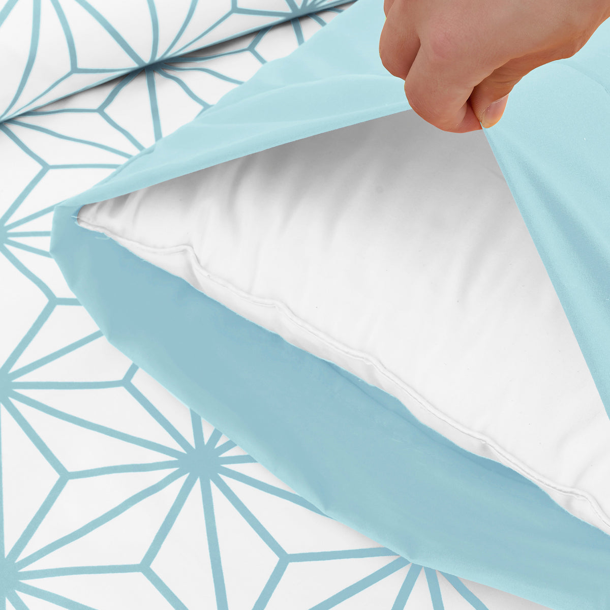 Elegant Comfort 6-Piece Cube Bed Sheet Set  - Geometric Pattern - Soft as a Hotel Premium Quality