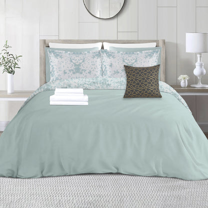 Elegant Comfort 10-Piece Tie-Dye Comforter Set, Includes 6-Piece Sheet Set with Double Sided Storage Pockets