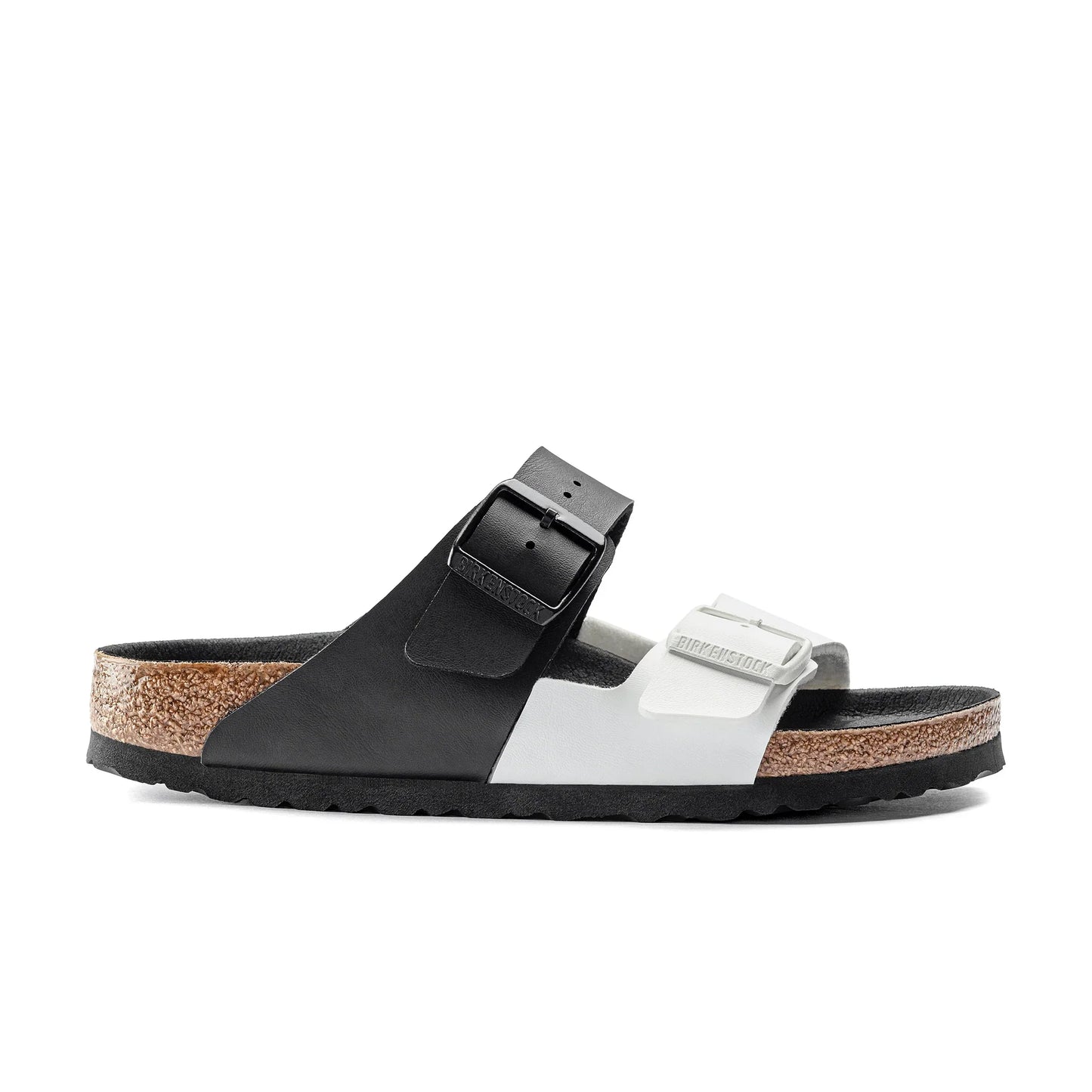 Birkenstock Arizona Split Birko-Flor Black / White Sandals