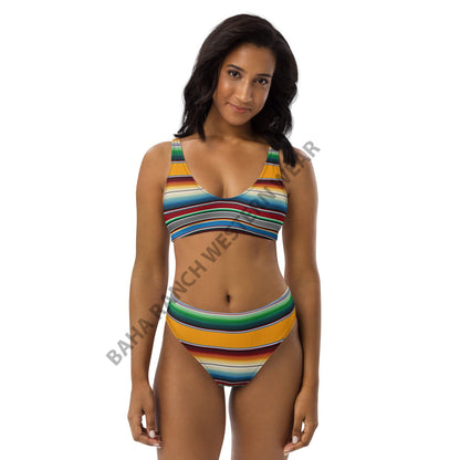 Baha Ranch Yeehaw Mustard Serape Bikini