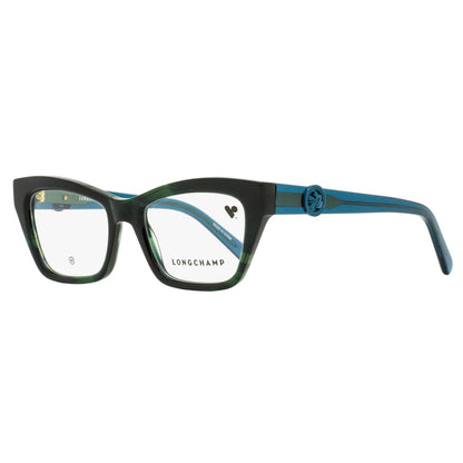 Longchamp Arching Brow Line Eyeglasses LO2762 001 Black 51mm