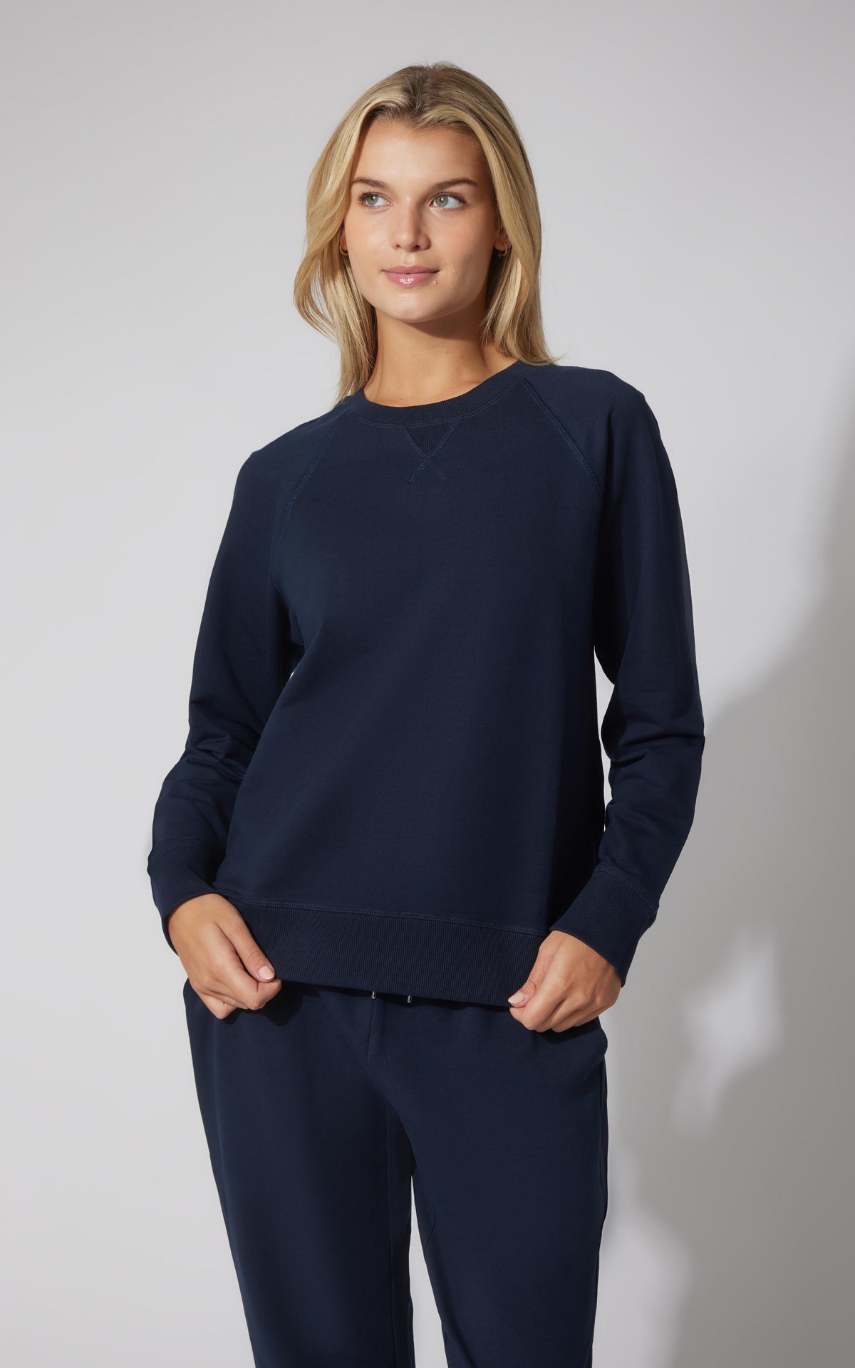 90 Degree by Reflex Terry Everyday Raglan Pullover Sweatshirt