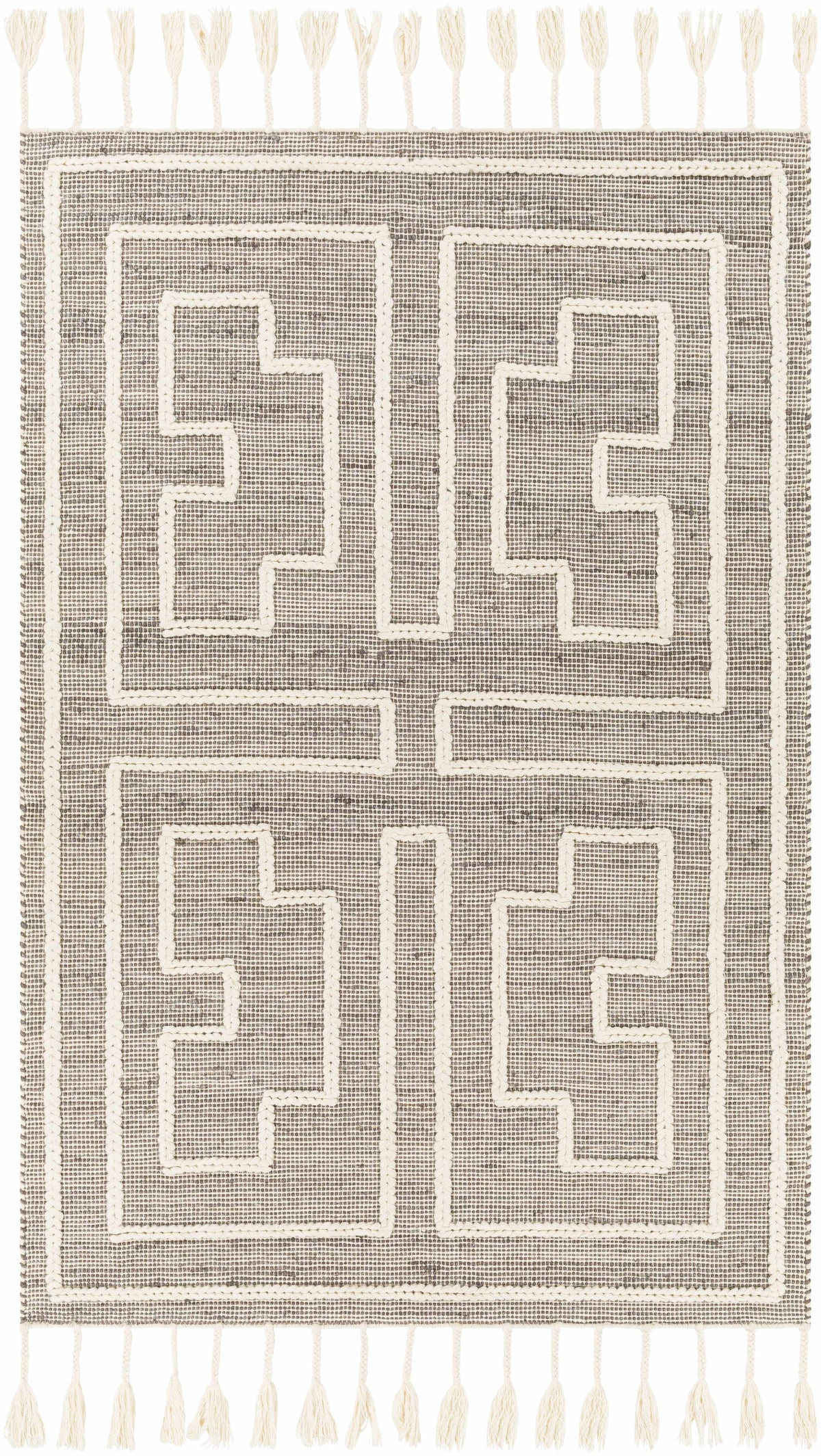 Azra Tasseled Jute&Wool Rug - Clearance