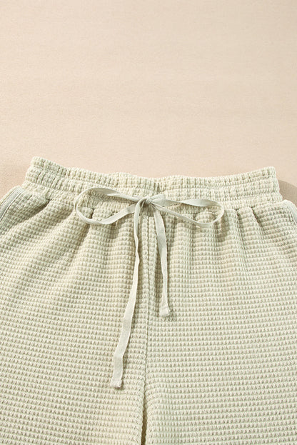 Threaded Pear Dulce Parchment Textured Long Sleeve Lounge Set