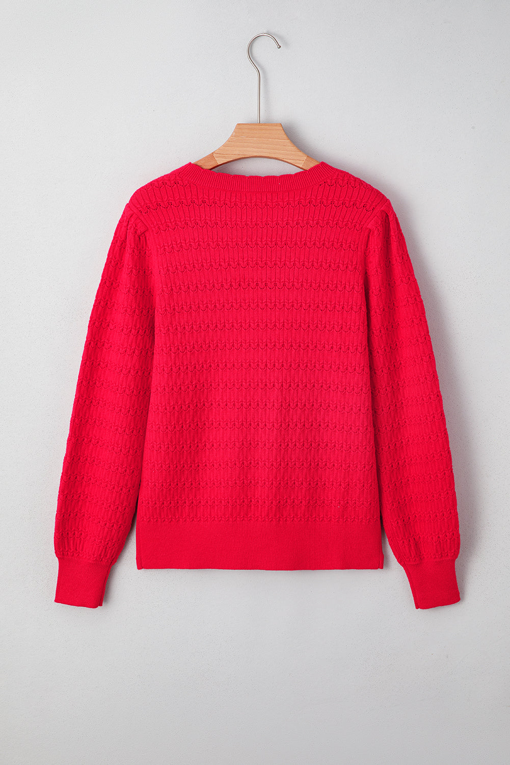 Threaded Pear Nellie Knit Ribbed Cuffs Sweater