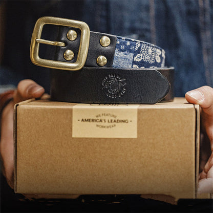 Men’s First Layer Cowhide Vintage Belt | Premium Full-Grain Genuine Leather Waist Strap | Classic Luxury Antique Buckle Belt | Durable Handcrafted Heritage Leather Belt for Men