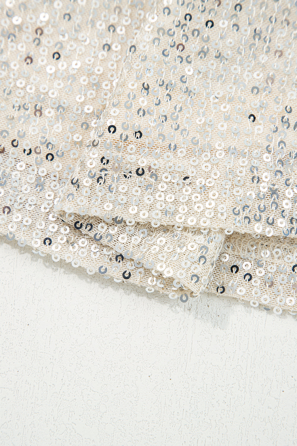 Threaded Pear Stella Stream Sequin Hooded Long Sleeve Top