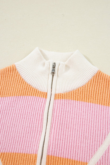 Threaded Pear Claire Half Zip Oversize Sweater