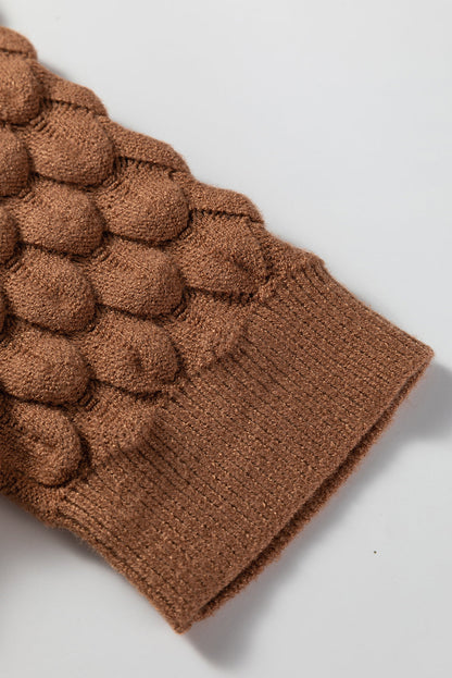 Threaded Pear Malaysia Ribbed Short Sleeve Sweater