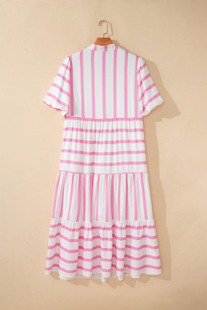 Elowen Sleeve Tiered Maxi PLUS Dress