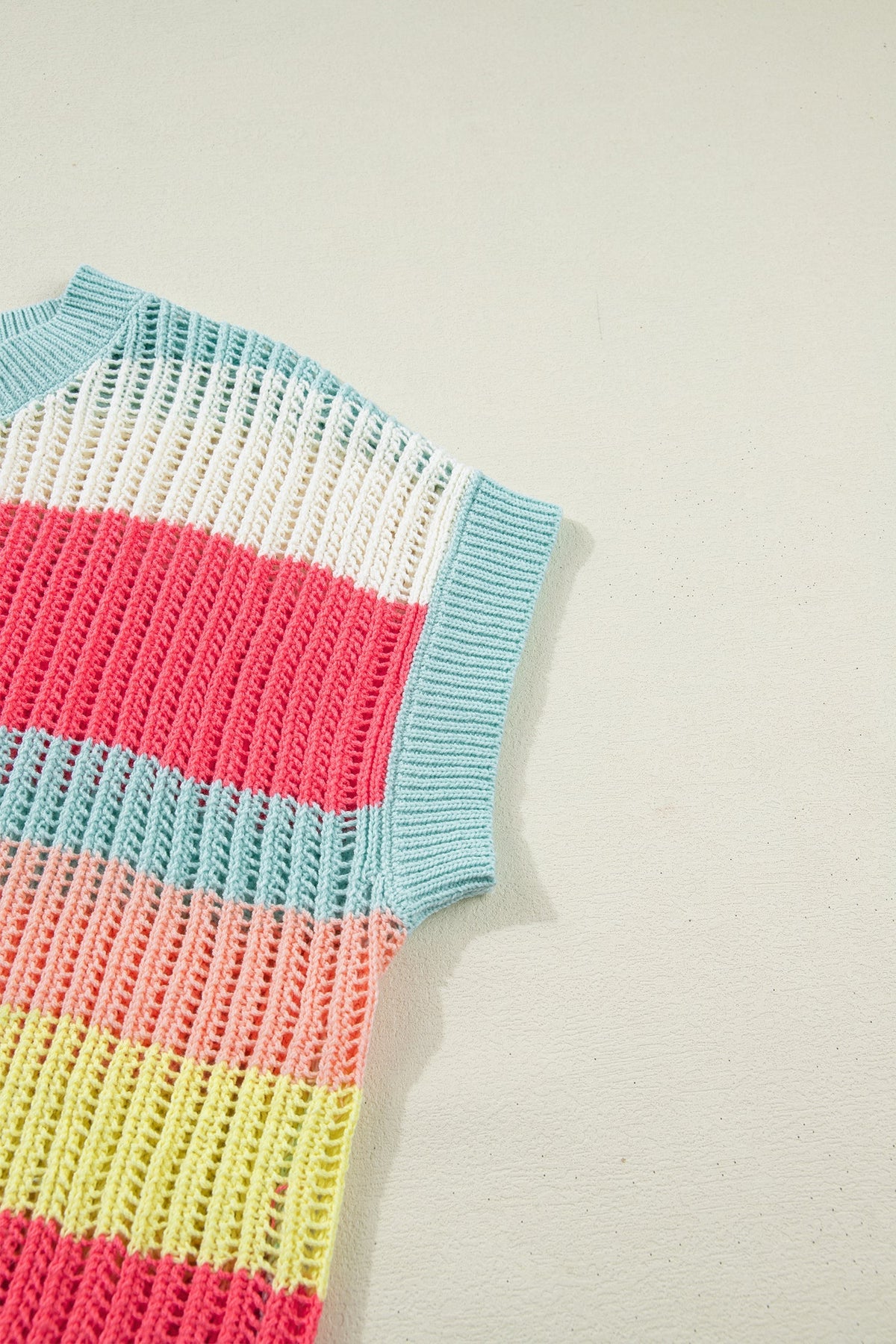 Threaded Pear Joelle Knit Short Sleeve Sweater