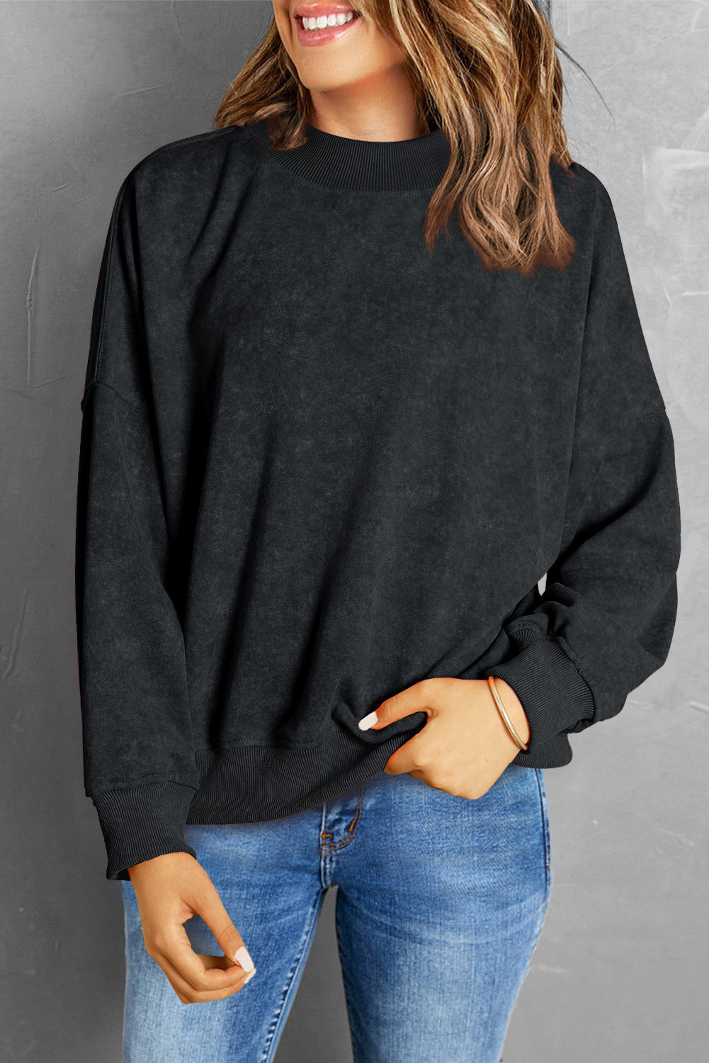 Threaded Pear Eleanor Drop Shoulder Pullover