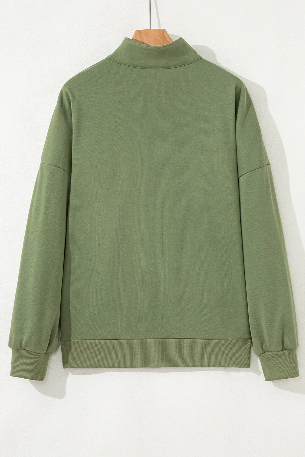 Threaded Pear Felitina Patchwork Zip Collar Pullover