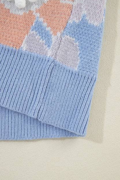 Threaded Pear Zelda Drop Shoulder Knitted Sweater