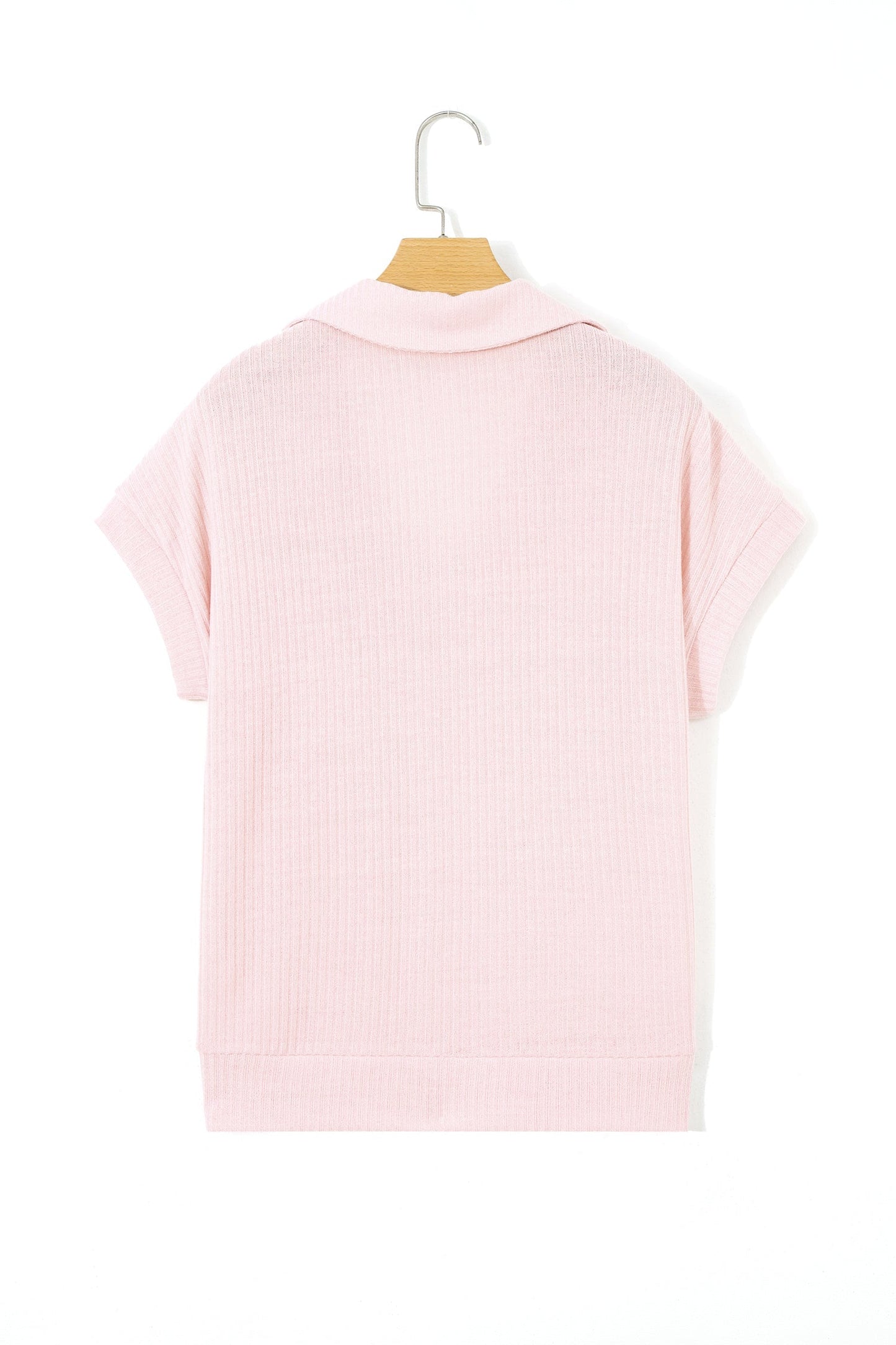 Threaded Pear Marley Light Collared Ribbed Tee