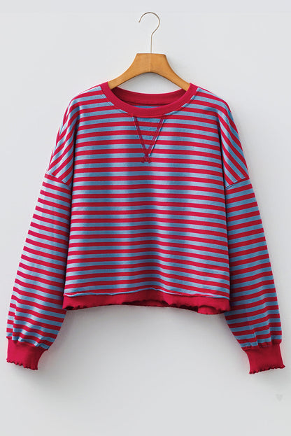 Threaded Pear Zuri Ribbed Trim Oversize Sweatshirt
