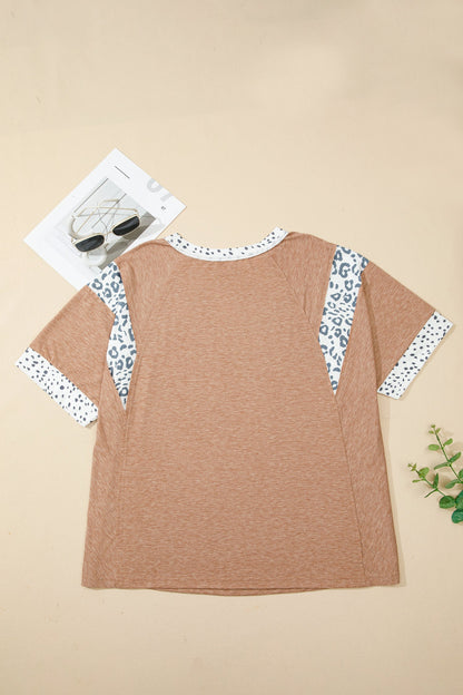 Threaded Pear Abigail Color Block Patchwork PLUS Tee