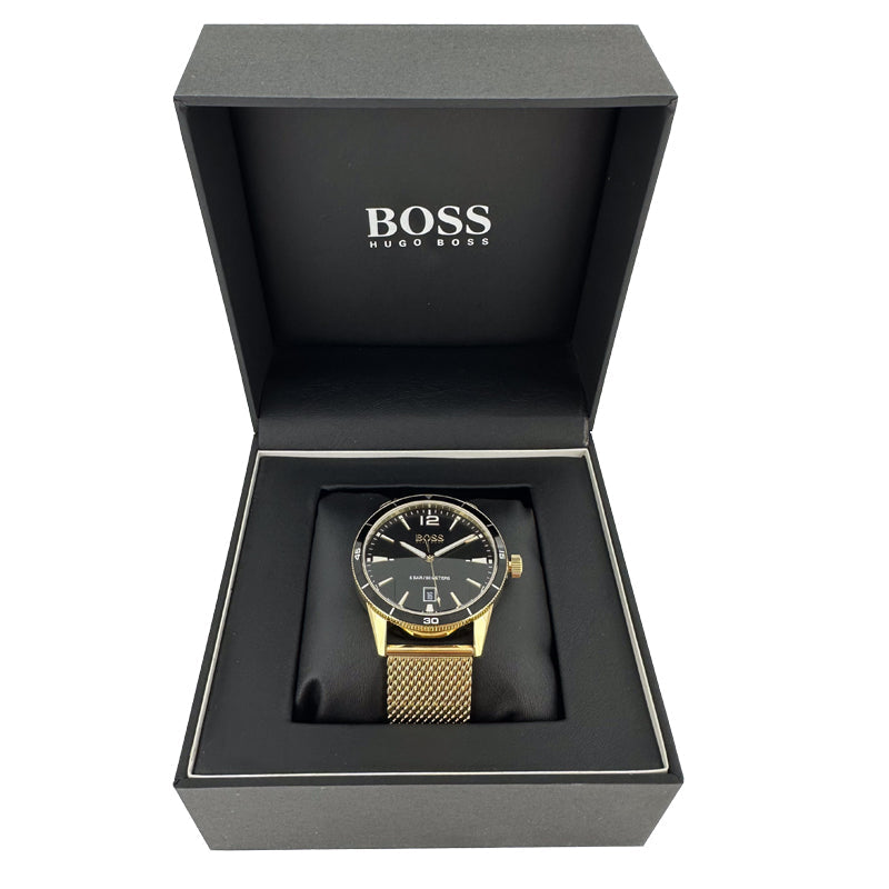 Hugo Boss Gold Mesh Strap Men's Watch Drifter 1513901