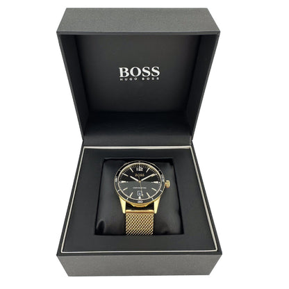 Hugo Boss Gold Mesh Strap Men's Watch Drifter 1513901
