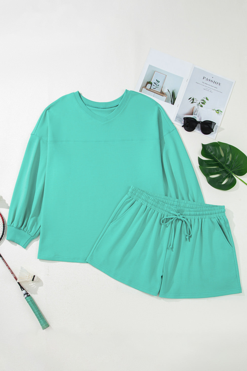 Threaded Pear Naomi Drop Shoulder Pullover PLUS Top
