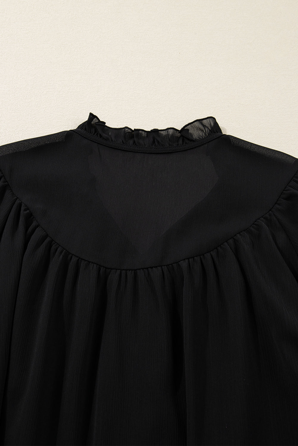 Threaded Pear Jaycee Sleeve Chiffon Elegant PLUS Shirt