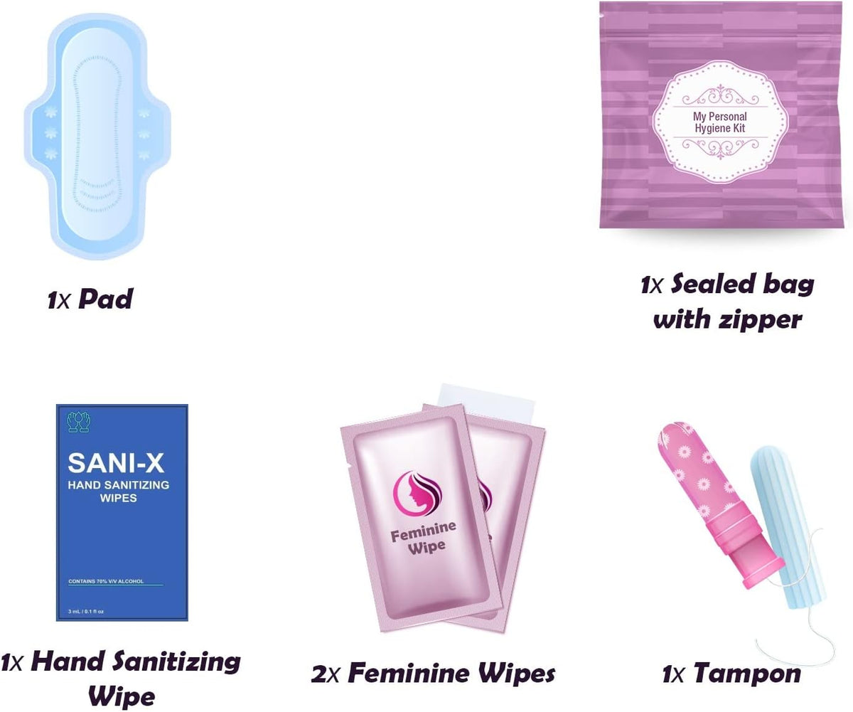 Feminine Hygiene Kits Pack of 10 (Purple)