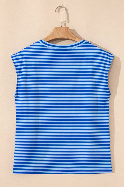 Threaded Pear Scarlet Cap Sleeve T Shirt